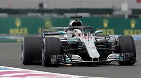 Fransa'da ilk cep Hamilton'ın