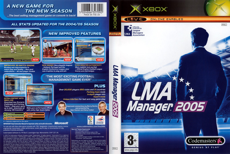 LMA Manager 2006 (2005, PS2 / XBox)  