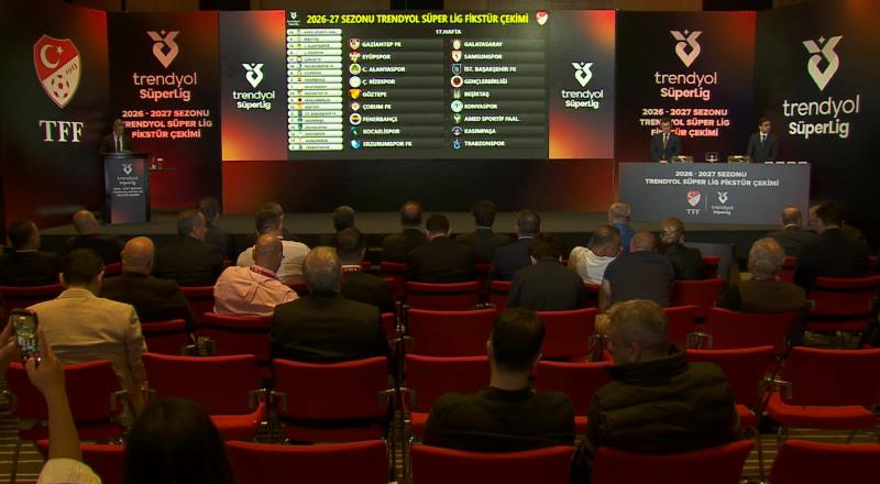 Trendyol Süper Lig'in 2026-2027 sezonu fikstür çekimi yapıldı. Fikstür çekimi, Türkiye Futbol Federasyonunun (TFF) Riva'da bulunan Hasan Doğan Milli Takımlar Kamp ve Eğitim Tesisleri'nde gerçekleştirildi.