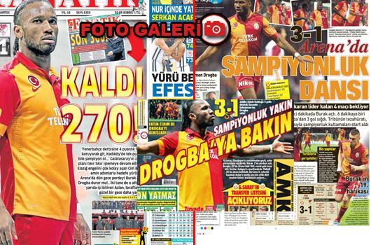 İşte G.Saray manşetleri...