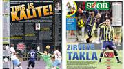Fenerabahçe - Trabzonspor gazete manşetleri