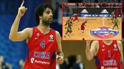 Milos Teodosic Zidane'a özendi! Yine muhteşem bir asist