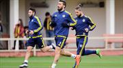 Mehmet Topal takımla çalıştı
