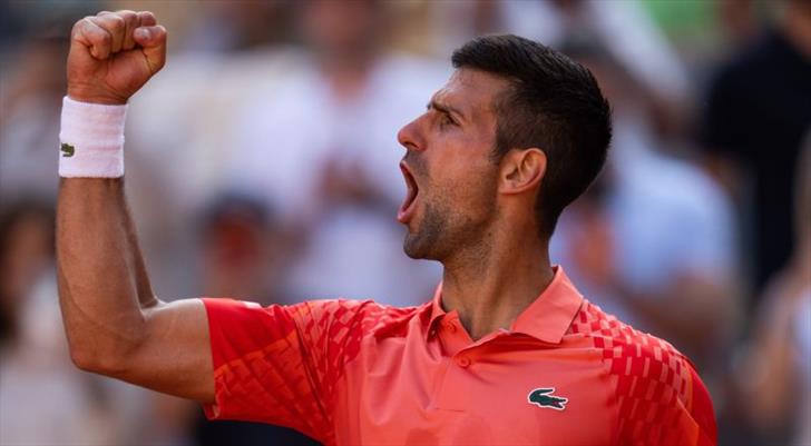 Roland Garros'ta ilk finalist Djokovic