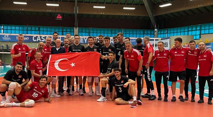 A Milli Erkek Voleybol Takımı, Belçika'yı mağlup etti