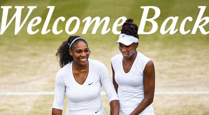 Williams kardeşler, çiftlerde Wimbledon'da mücadele edecek