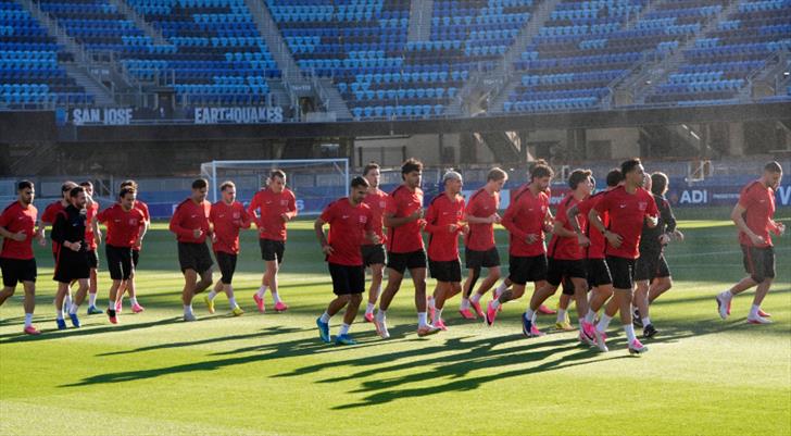 Milliler, San Jose'deki ilk antrenmanını yaptı