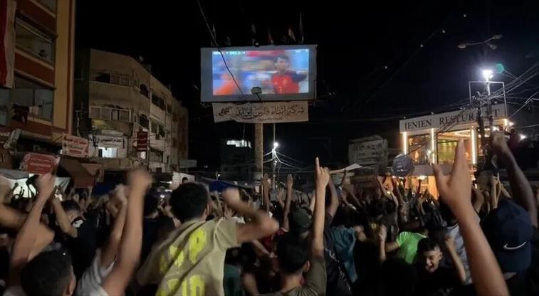 Filistinliler, İspanya'nın Dünya Kupası zaferini kutluyor