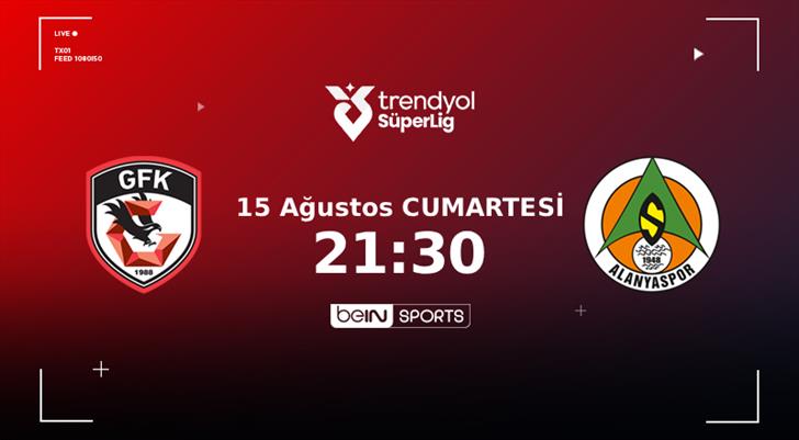 Gaziantep FK'nın konuğu Corendon Alanyaspor
