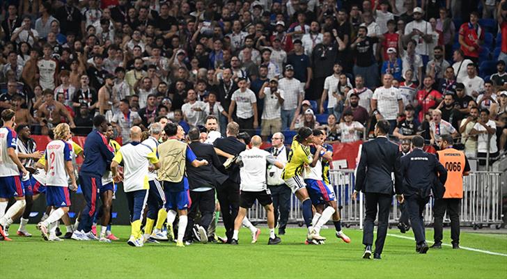Olympique Lyon-Fenerbahçe maçının ardından 6 kişiye gözaltı!